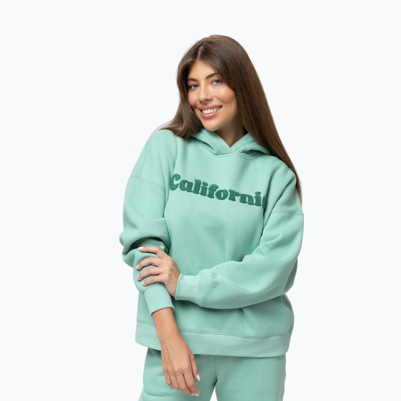 Bluză pentru femei Pitbull California Hooded light mint 4