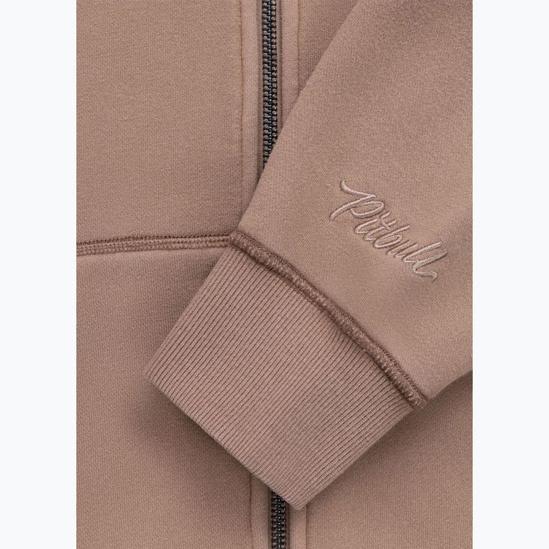 Bluză pentru femei Pitbull Skull Surf Hooded Zip chocolate mousse 12