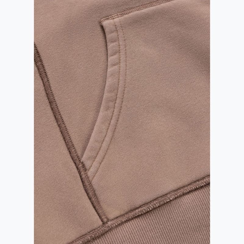 Bluză pentru femei Pitbull Skull Surf Hooded Zip chocolate mousse 13