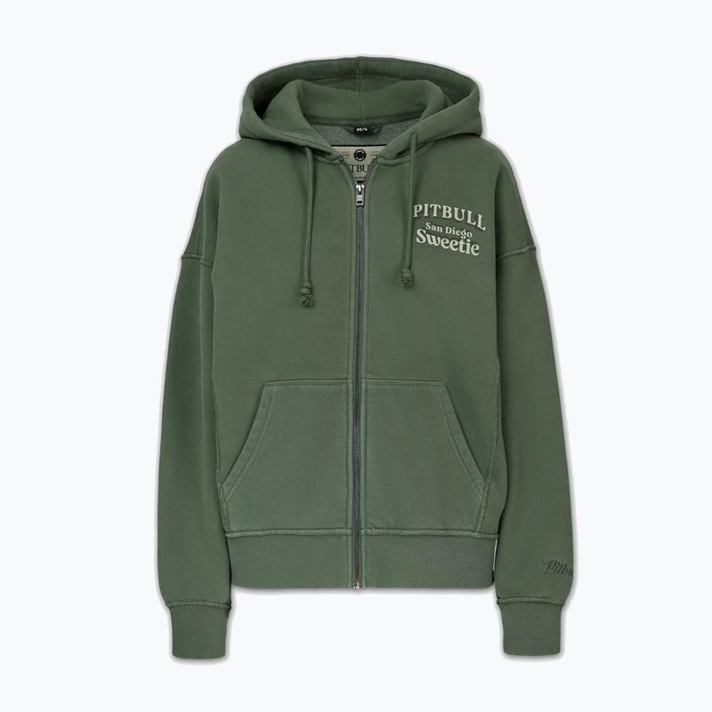 Bluză pentru femei Pitbull Sweetie Hooded Zip sage green 6