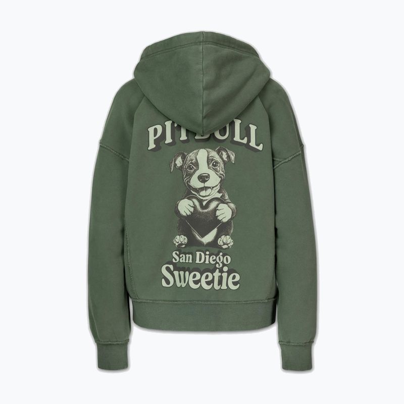 Bluză pentru femei Pitbull Sweetie Hooded Zip sage green 7
