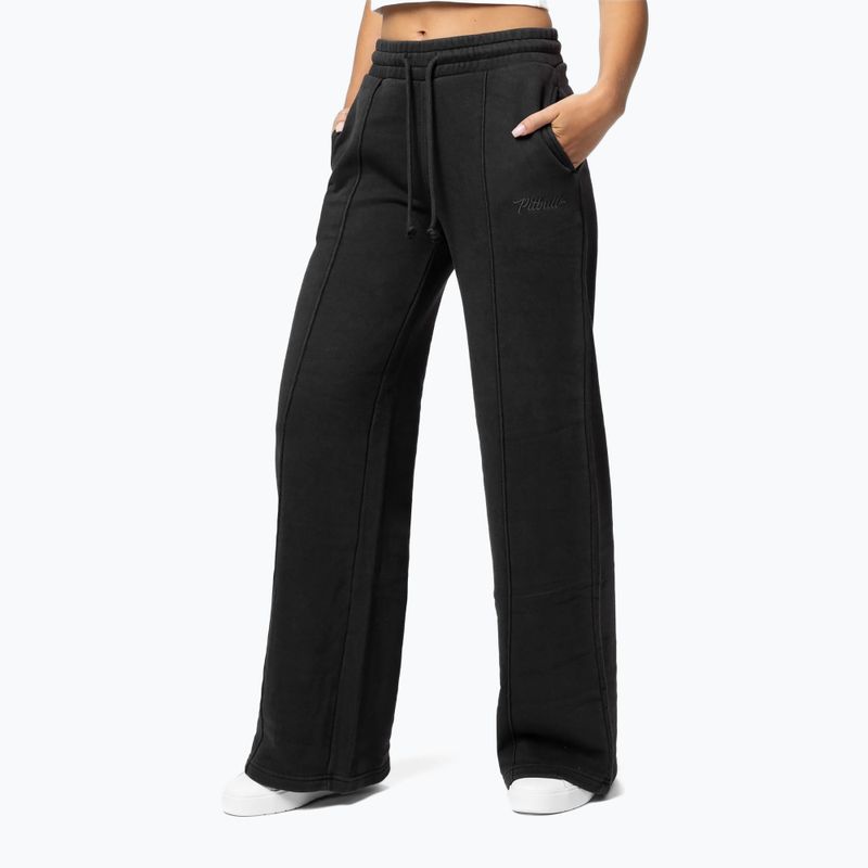 Pantaloni pentru femei Pitbull Lovia Wide washed dark graphite 3