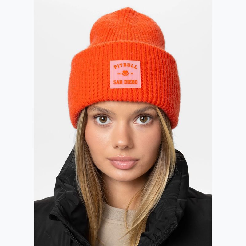 Căciulă de iarnă Pitbull Beanie Love PB fluo orange 3