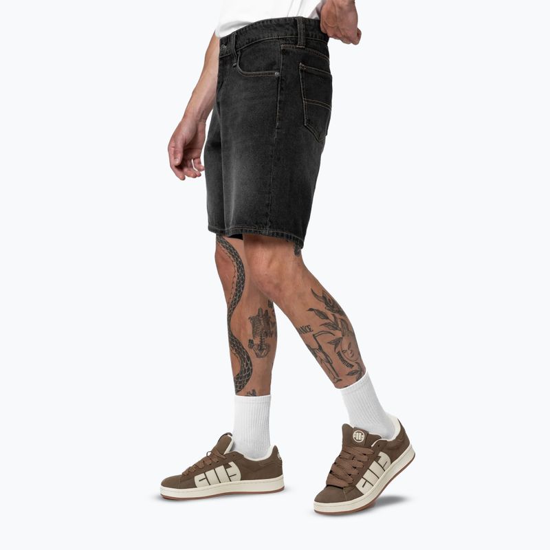 Shorturi bărbătești Pitbull Bayside Jeans Pocket black 4