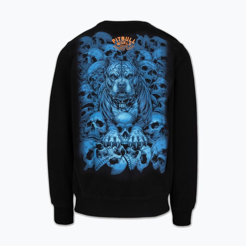 Bluză pentru bărbați Pitbull Crewneck Guardian Angel black 2