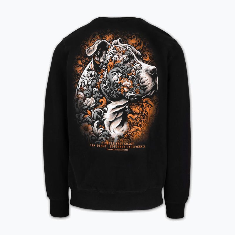 Bluză pentru bărbați Pitbull Crewneck Tattoo black 2