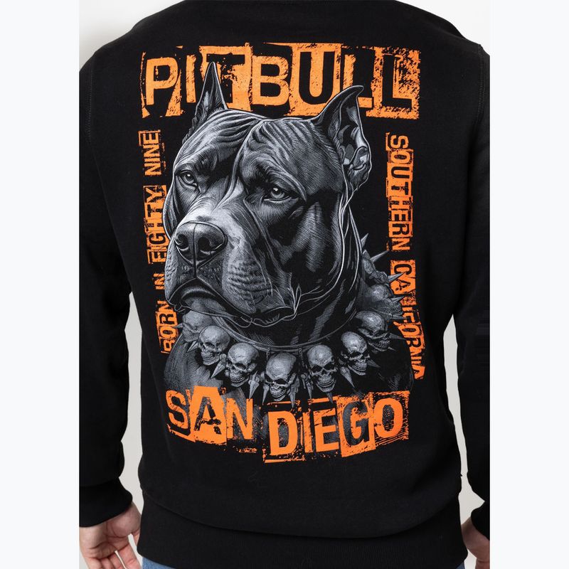 Bluză pentru bărbați Pitbull Blacky Hooded black 3