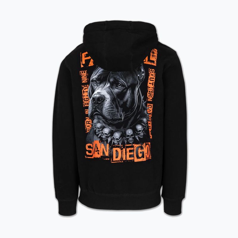 Bluză pentru bărbați Pitbull Blacky Hooded black 5