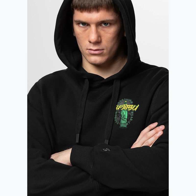 Bluză pentru bărbați Pitbull Bjj Fight Dvsn Hooded black 4