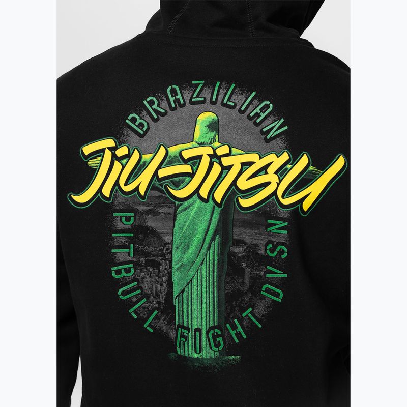 Bluză pentru bărbați Pitbull Bjj Fight Dvsn Hooded black 5
