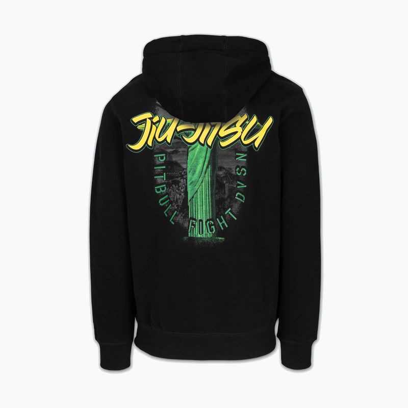 Bluză pentru bărbați Pitbull Bjj Fight Dvsn Hooded black 2