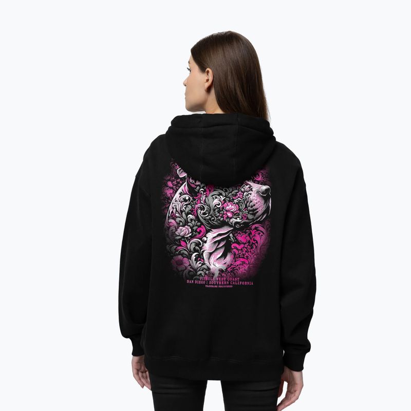 Bluză pentru femei Pitbull Tattoo Hooded black 3