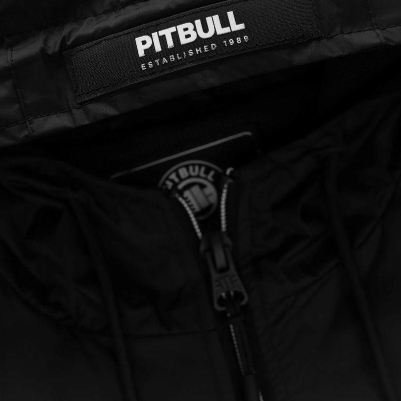 Geacă pentru bărbați Pitbull Athletic Logo Nylon Hooded black 9