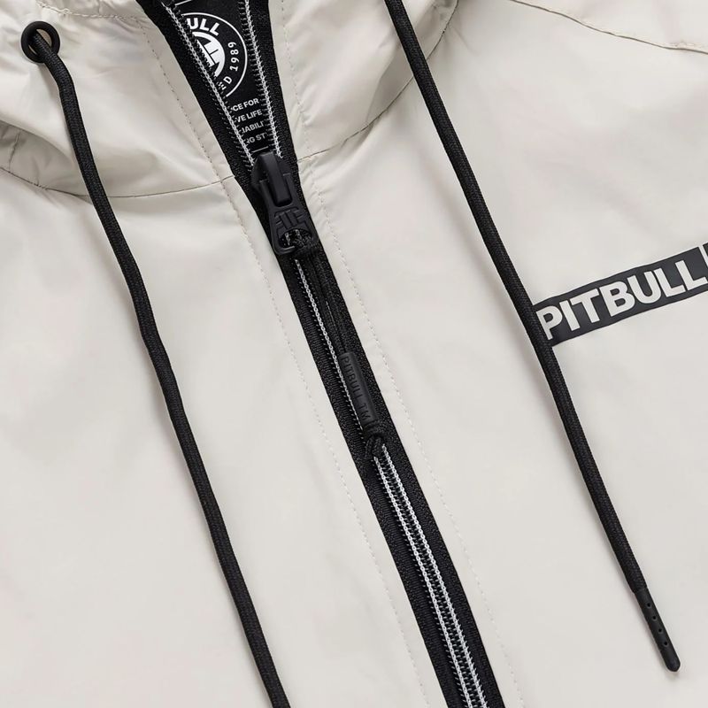 Geacă pentru bărbați Pitbull Athletic Logo Nylon Hooded light sand 7