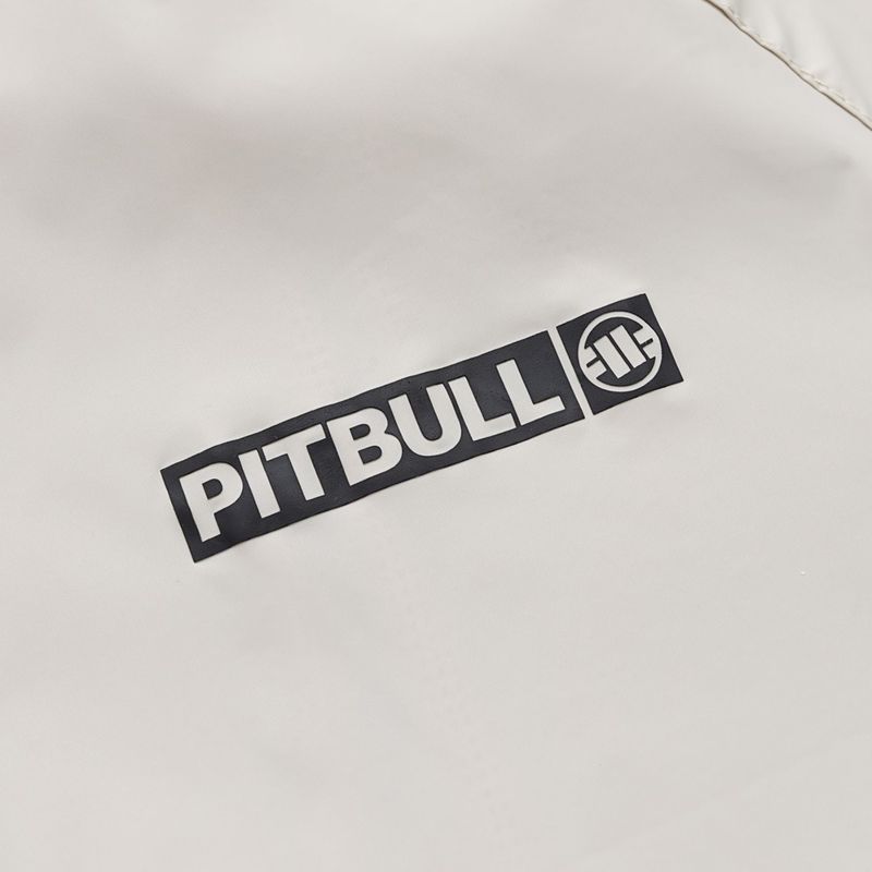 Geacă pentru bărbați Pitbull Athletic Logo Nylon Hooded light sand 9