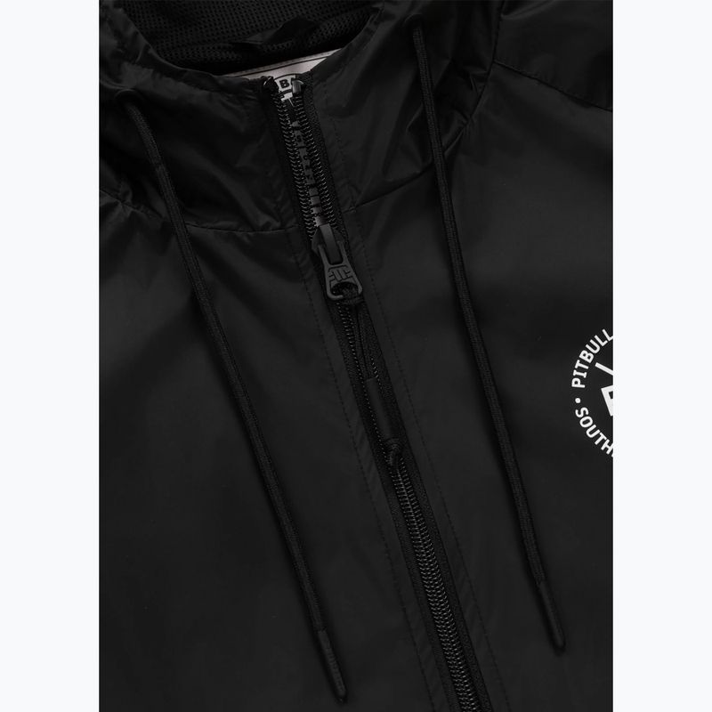 Geacă pentru bărbați Pitbull Athletic Tape Nylon Hooded black 5