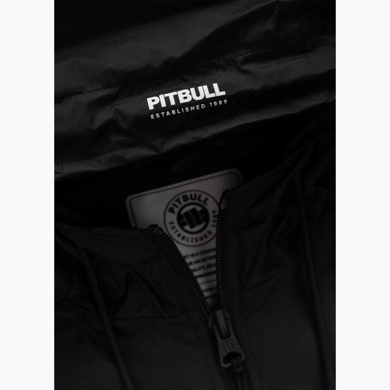 Geacă pentru bărbați Pitbull Athletic Tape Nylon Hooded black 6