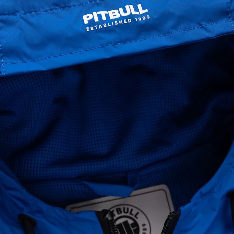 Geacă pentru bărbați Pitbull Athletic Tape Nylon Hooded electric blue 11