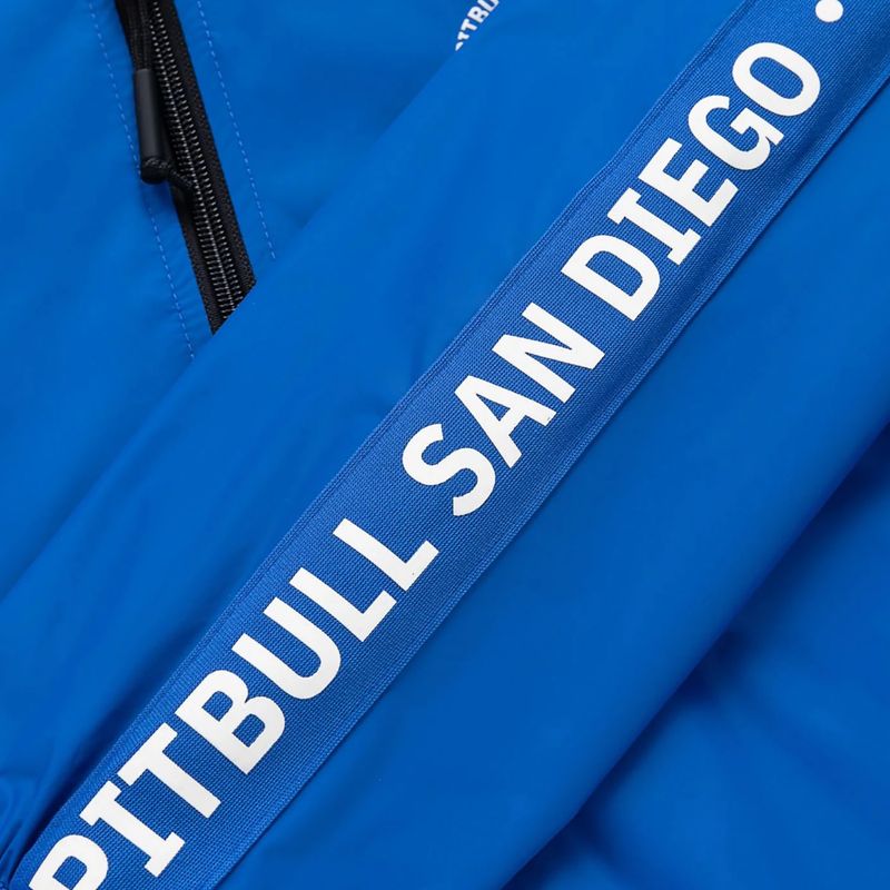Geacă pentru bărbați Pitbull Athletic Tape Nylon Hooded electric blue 12