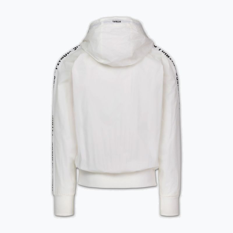 Geacă pentru bărbați Pitbull Athletic Tape Nylon Hooded off white 5