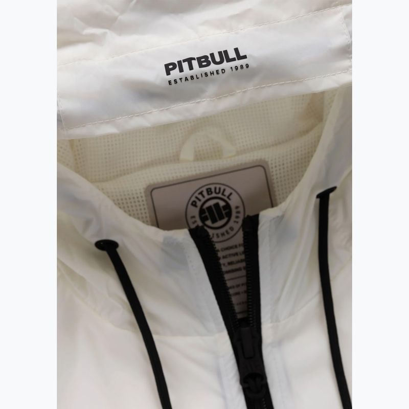 Geacă pentru bărbați Pitbull Athletic Tape Nylon Hooded off white 7