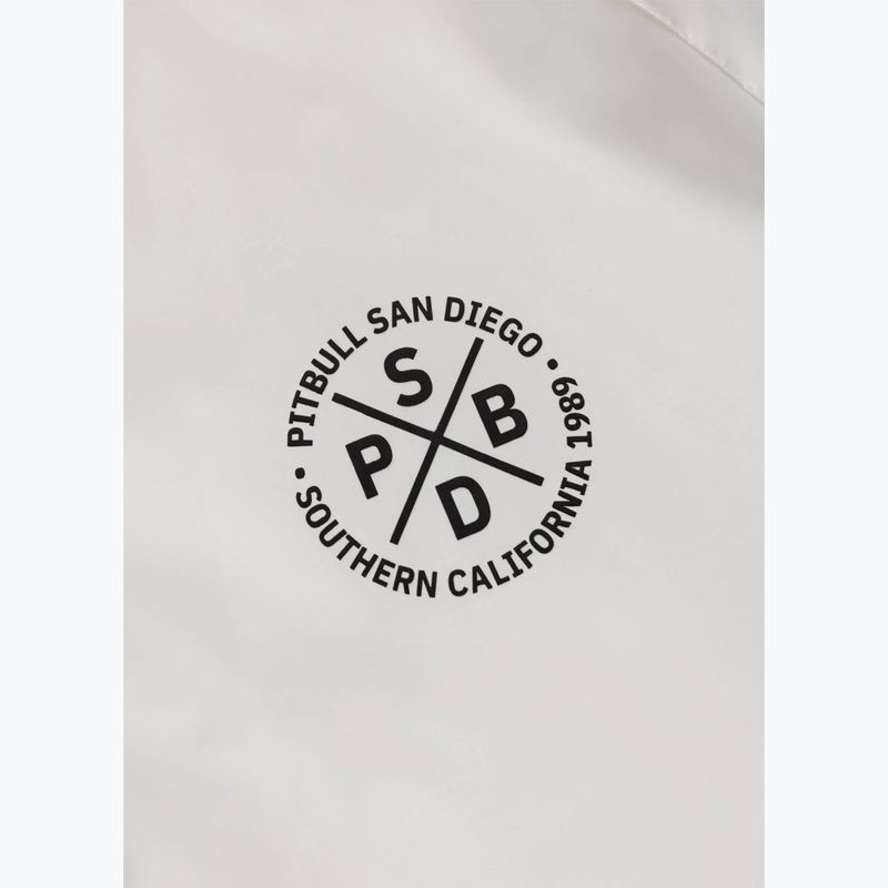 Geacă pentru bărbați Pitbull Athletic Tape Nylon Hooded off white 8