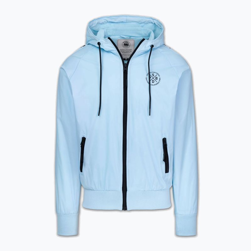 Geacă pentru bărbați Pitbull Athletic Tape Nylon Hooded light blue 5