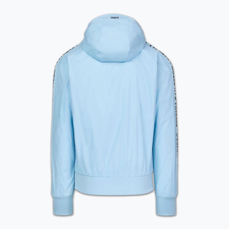 Geacă pentru bărbați Pitbull Athletic Tape Nylon Hooded light blue 6