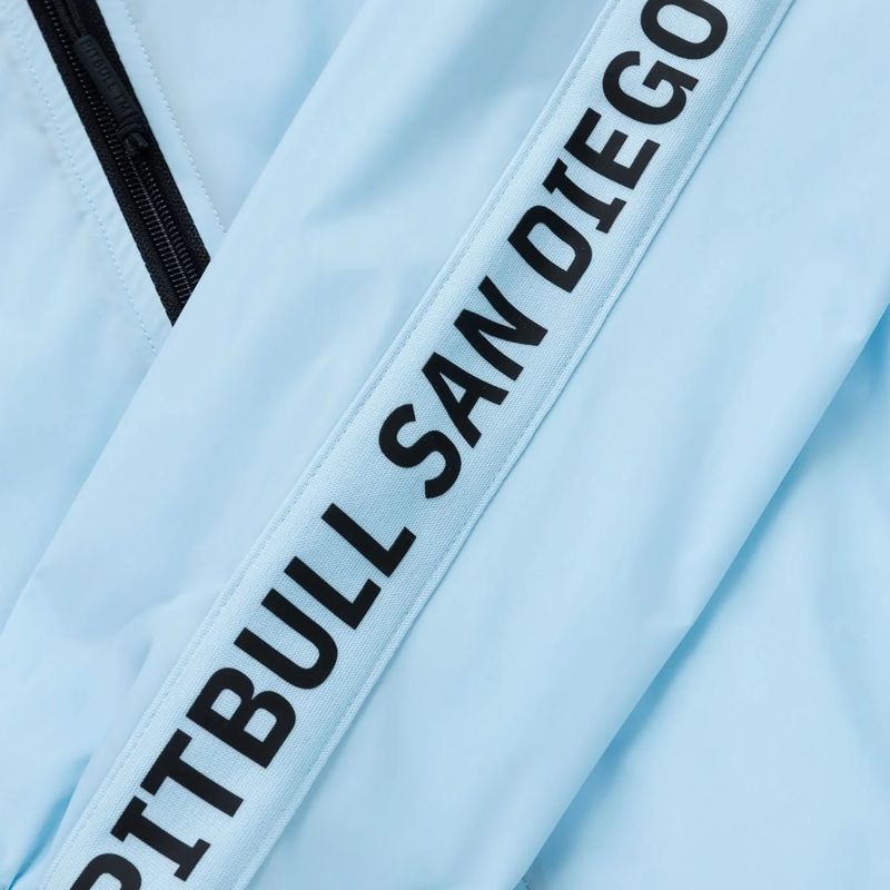 Geacă pentru bărbați Pitbull Athletic Tape Nylon Hooded light blue 10