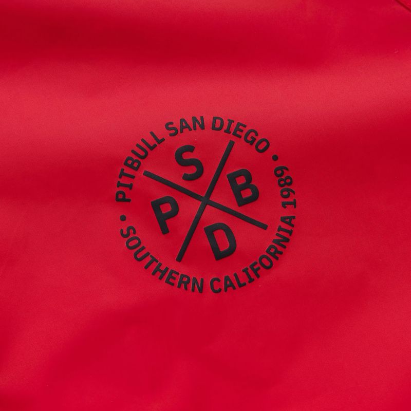 Geacă pentru bărbați Pitbull Athletic Tape Nylon Hooded red 10