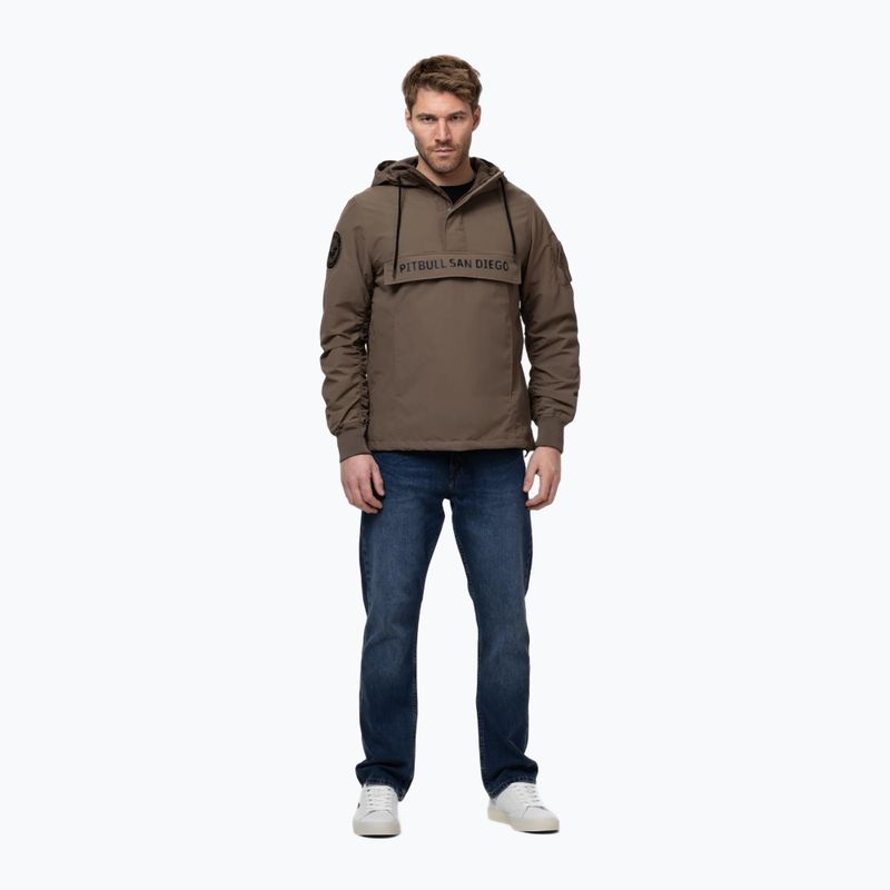 Geacă pentru bărbați Pitbull Meandro Kangaroo dark brown 2
