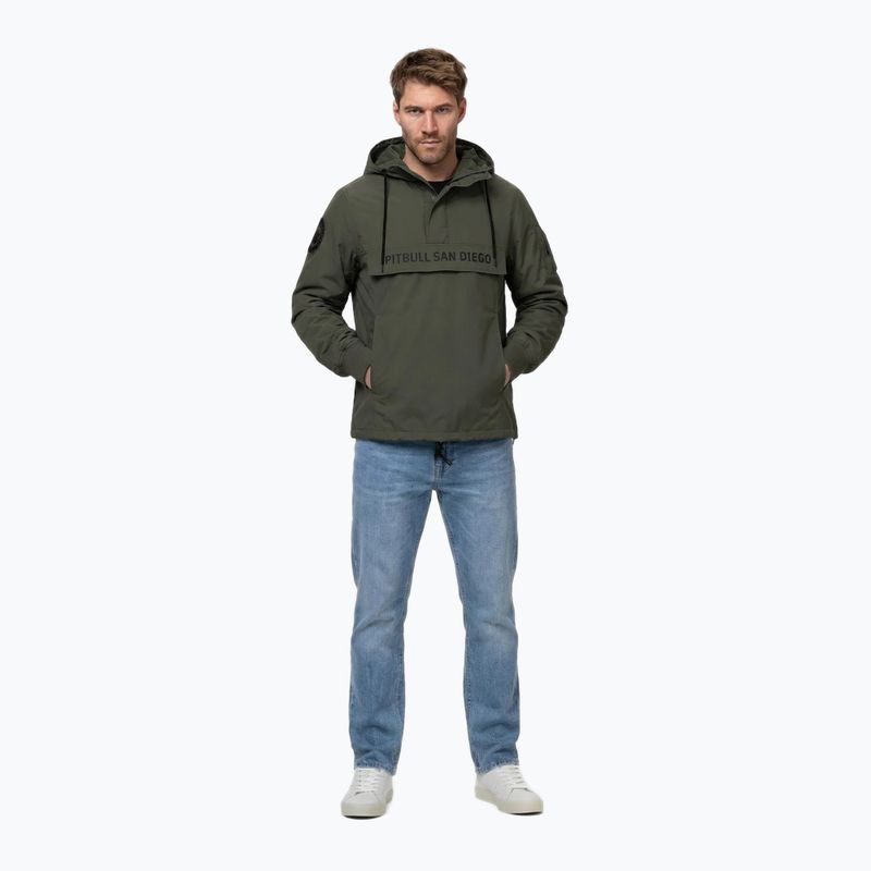 Geacă pentru bărbați Pitbull Meandro Kangaroo dark olive 2