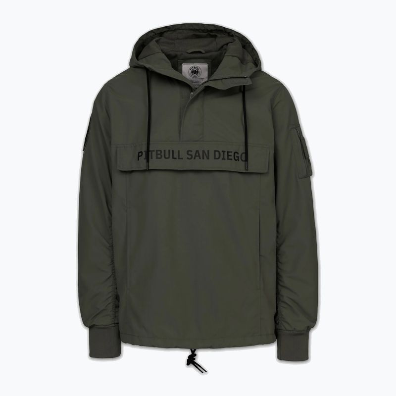 Geacă pentru bărbați Pitbull Meandro Kangaroo dark olive 3