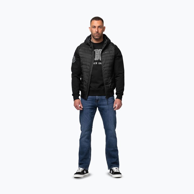 Vestă pentru bărbați Pitbull Hofer Hybrid Padded Hooded black 2