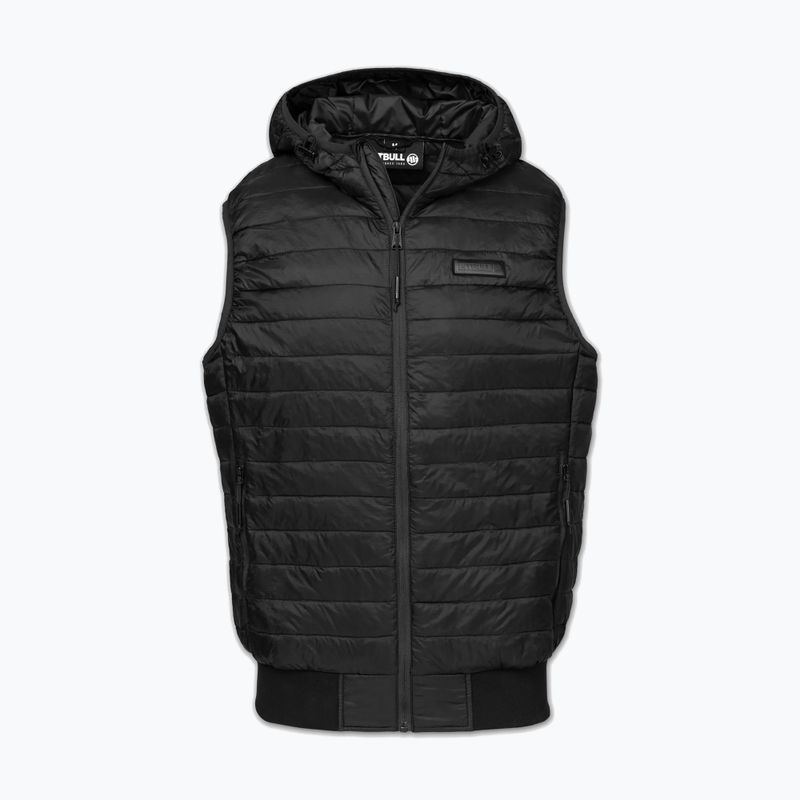 Vestă pentru bărbați Pitbull Hofer Hybrid Padded Hooded black 5