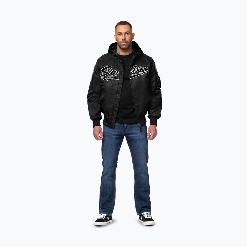 Geacă pentru bărbați Pitbull Aero Flight Hooded black 2