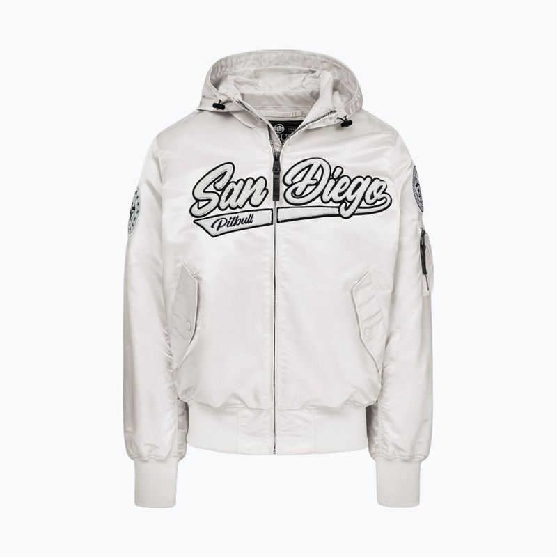 Geacă pentru bărbați Pitbull Aero Flight Hooded off white 5