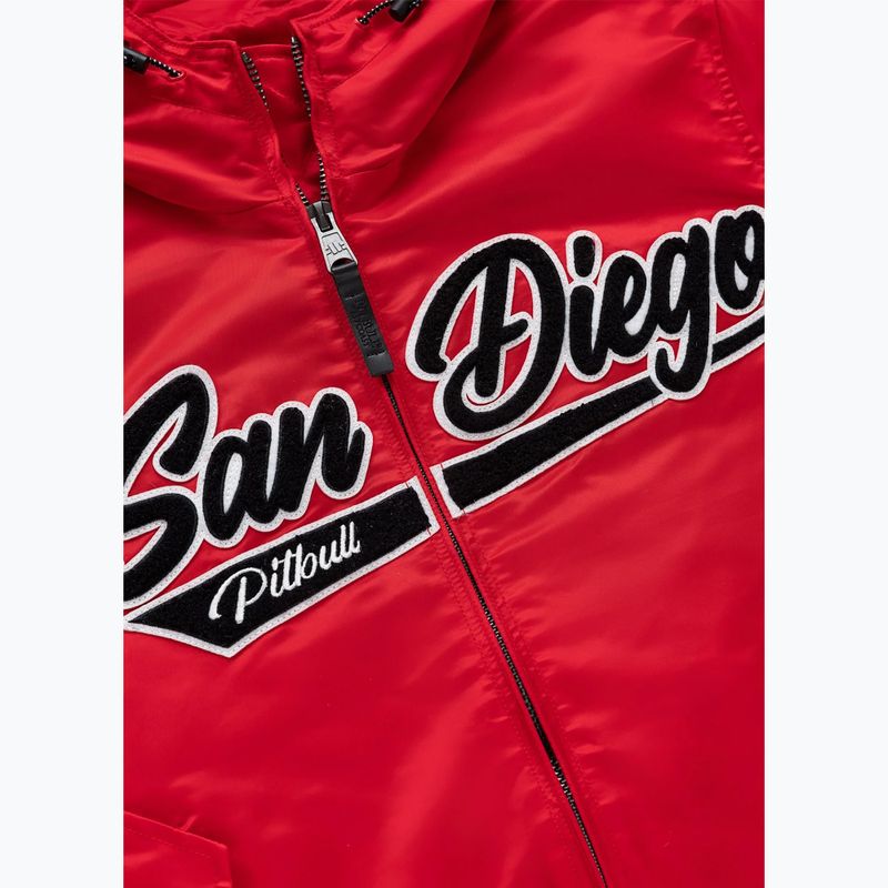 Geacă pentru bărbați Pitbull Aero Flight Hooded fluo/red 7
