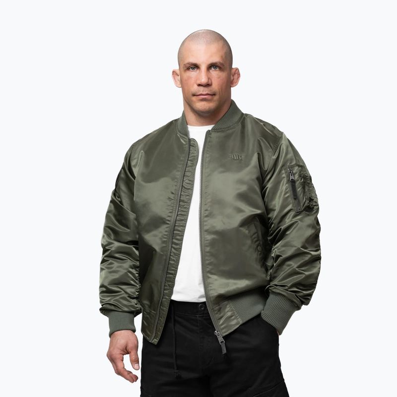Geacă pentru bărbați Pitbull Akron MA1 Flight olive 4
