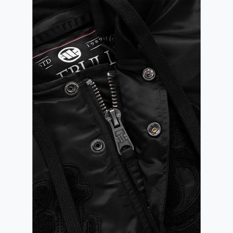 Geacă pentru bărbați Pitbull Mason San Diego Baseball Hooded black 8