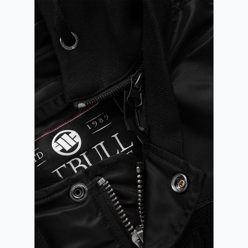 Geacă pentru bărbați Pitbull Mason San Diego Baseball Hooded black 9