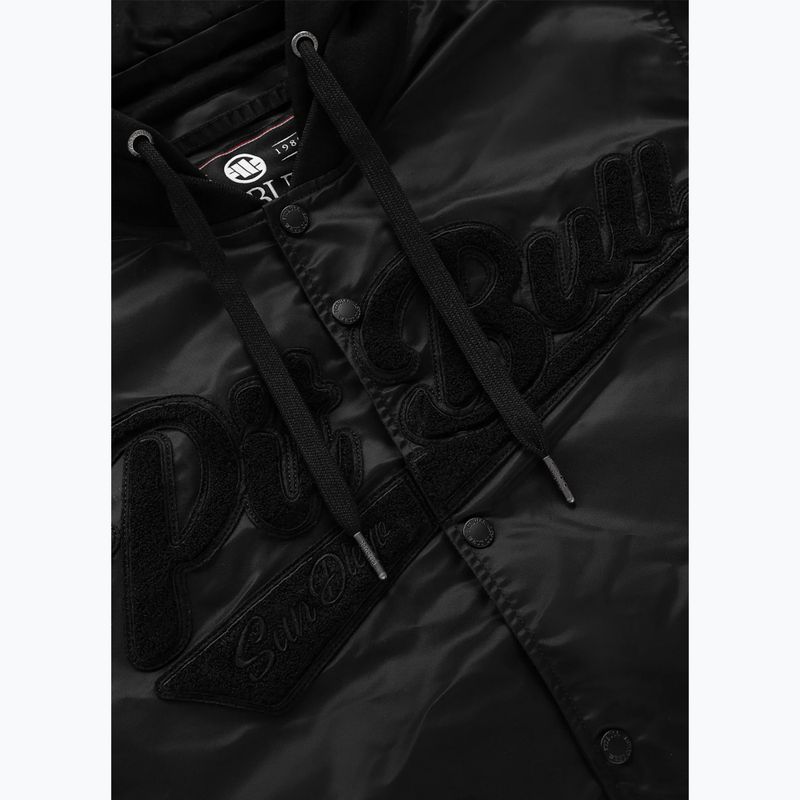 Geacă pentru bărbați Pitbull Mason San Diego Baseball Hooded black 11