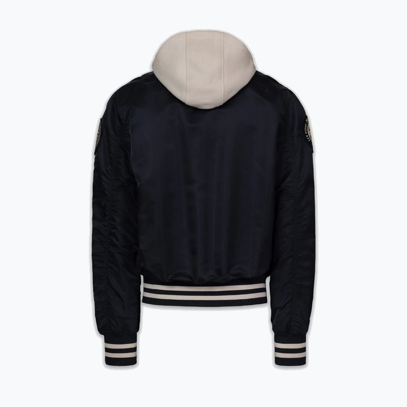 Geacă pentru bărbați Pitbull Mason San Diego Baseball Hooded dark navy/beige 5