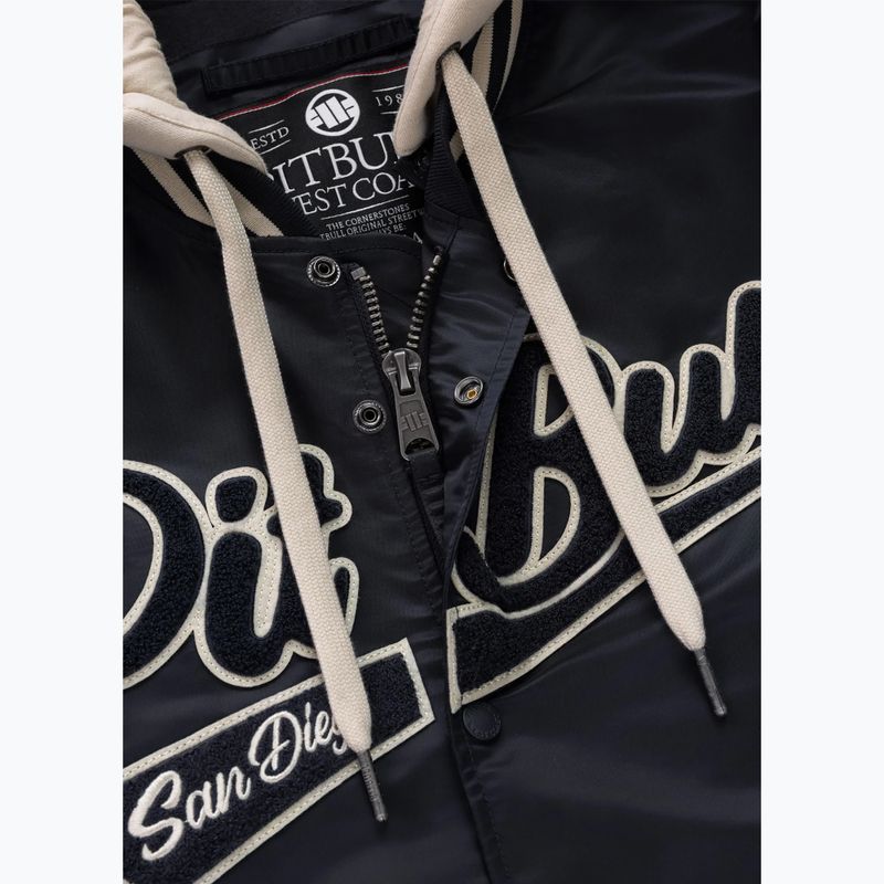 Geacă pentru bărbați Pitbull Mason San Diego Baseball Hooded dark navy/beige 6