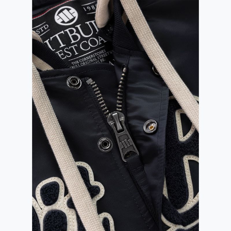 Geacă pentru bărbați Pitbull Mason San Diego Baseball Hooded dark navy/beige 8