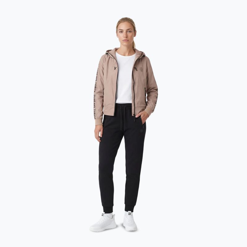Geacă pentru femei Pitbull Aaricia Stripes Nylon Hooded dark sand 2