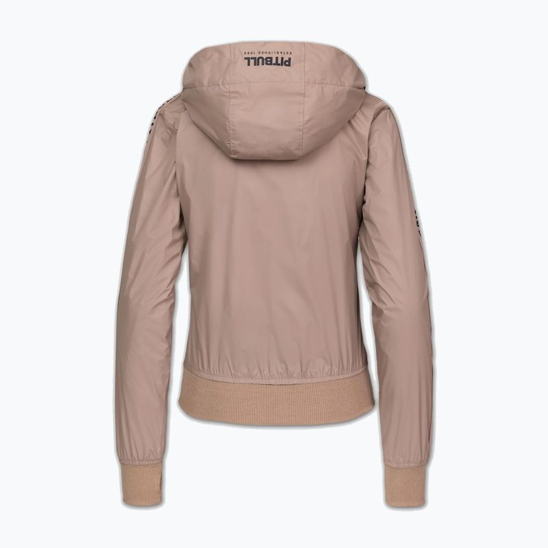 Geacă pentru femei Pitbull Aaricia Stripes Nylon Hooded dark sand 4