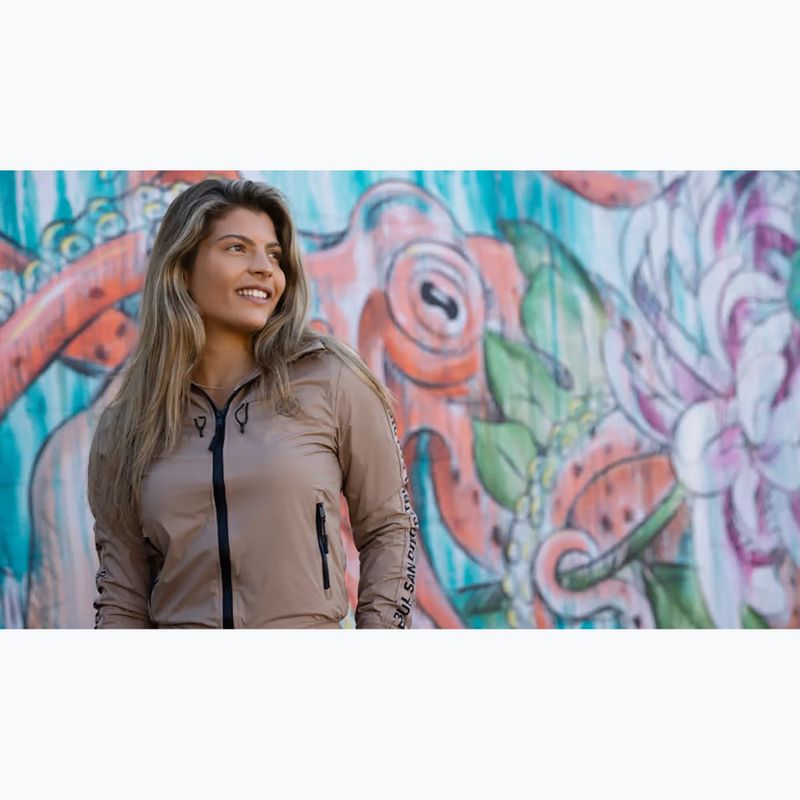 Geacă pentru femei Pitbull Aaricia Stripes Nylon Hooded dark sand 11