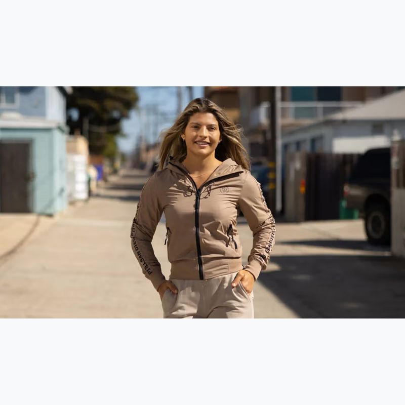 Geacă pentru femei Pitbull Aaricia Stripes Nylon Hooded dark sand 12