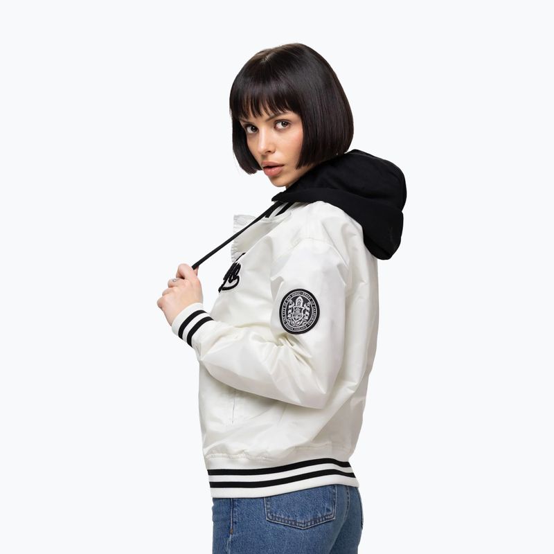 Geacă pentru femei Pitbull Angela San Diego Hooded Varsity off white 4